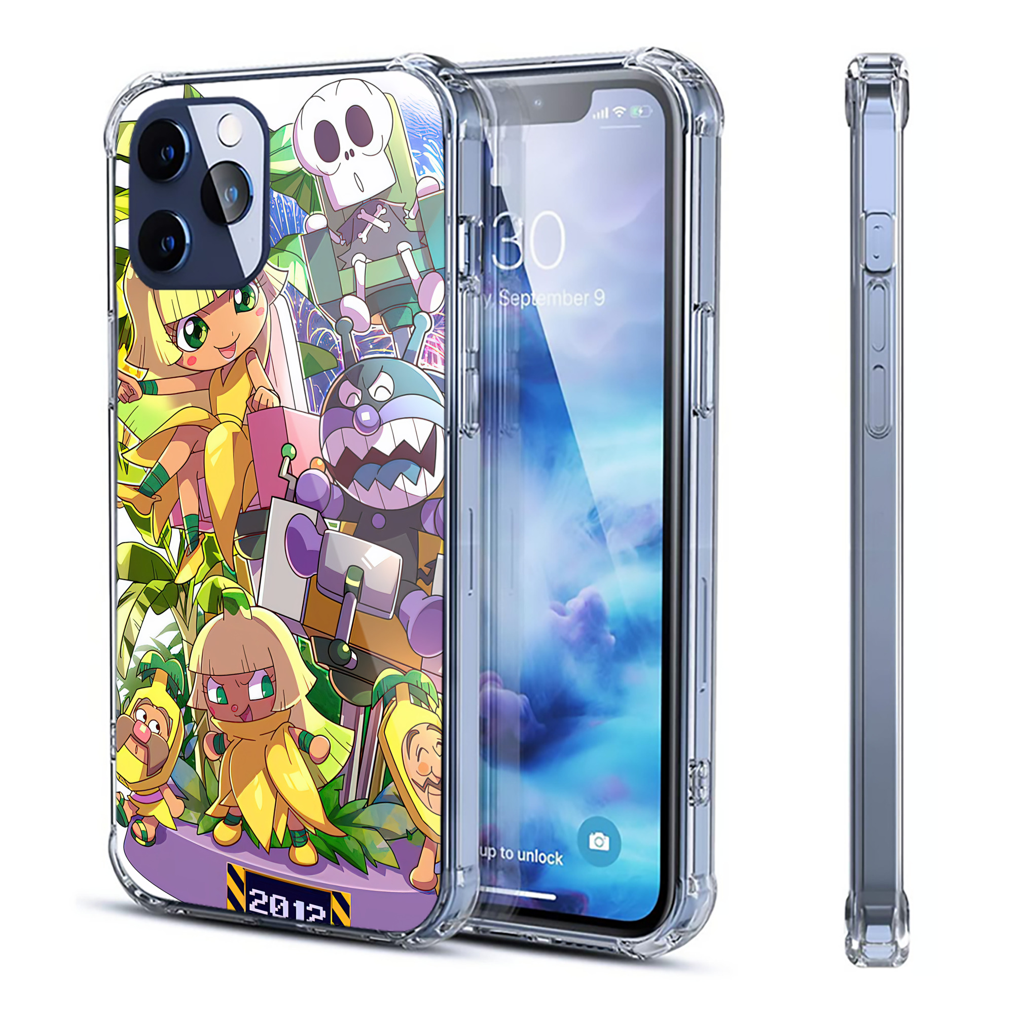 （画像用） アンパンマン Anpanman 【iPhone 12シリーズ対応】透明スマホケース（クリアソフトケース）